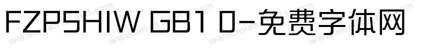 FZPSHIW GB1 0字体转换
